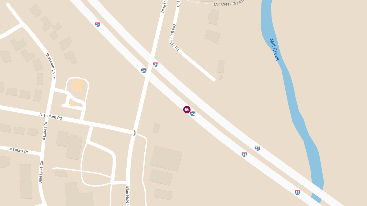 Accident with Injuries on I-24 W Near MM 57 Between Bell Rd and Haywood Ln