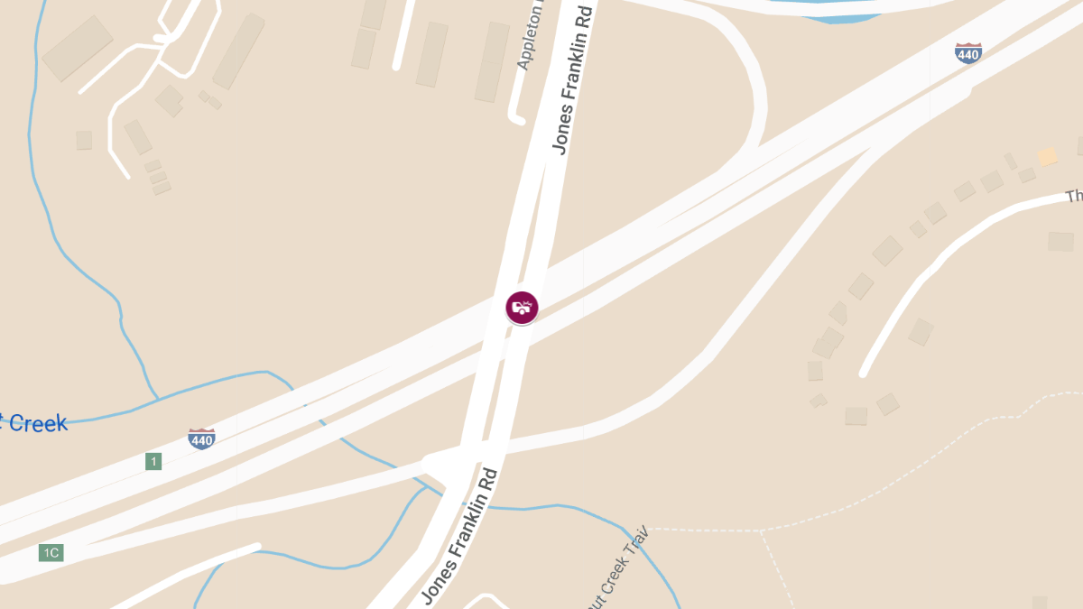 Accident with Injuries on I-440 Westbound at Jones Franklin Rd Ramp