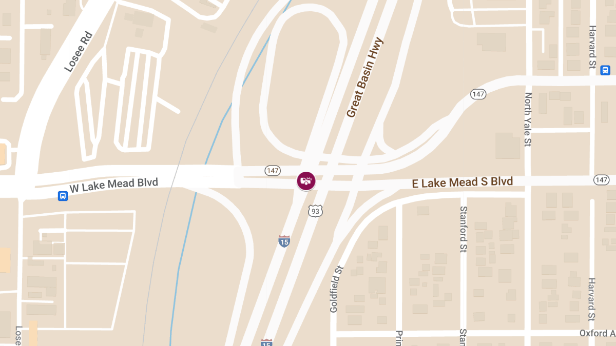 Accident with Injuries on IR15 N at Lake Mead Blvd