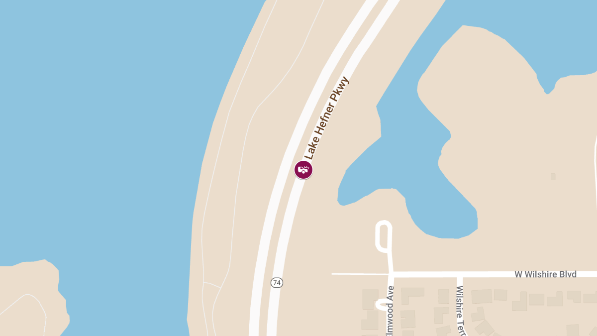 Accident with Injuries on Lake Hefner Pkwy North at OK-3/Northwest Expy