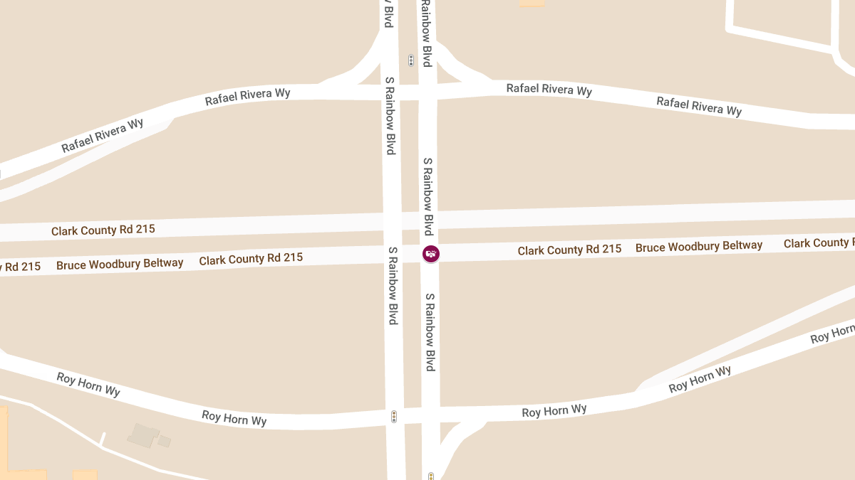 Accident with Injuries on S Rainbow Blvd at CC215 Northbound