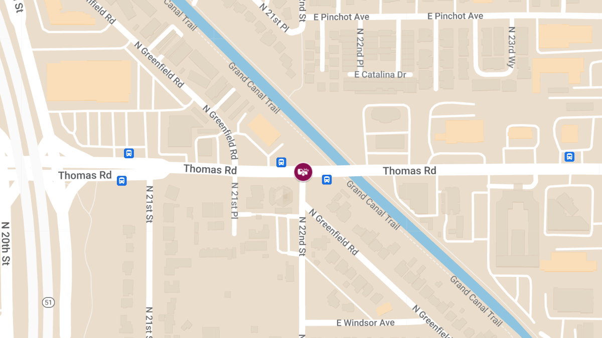Accident with Injuries on Thomas Rd Near 22nd St