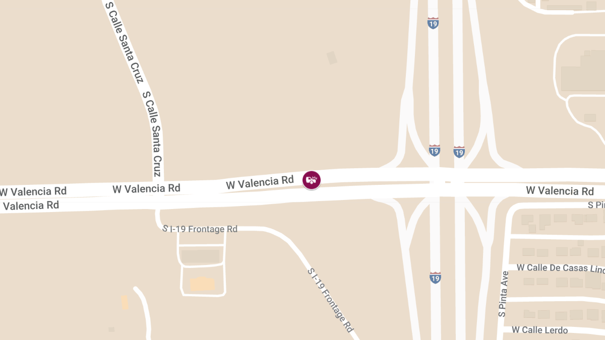 Accident with Injuries on Valencia Rd West of I-19