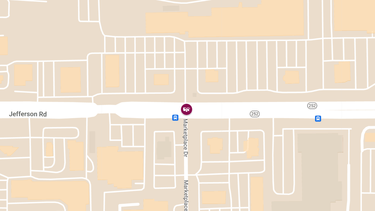 Accident with Injuries on W Jefferson Rd at Marketplace Dr