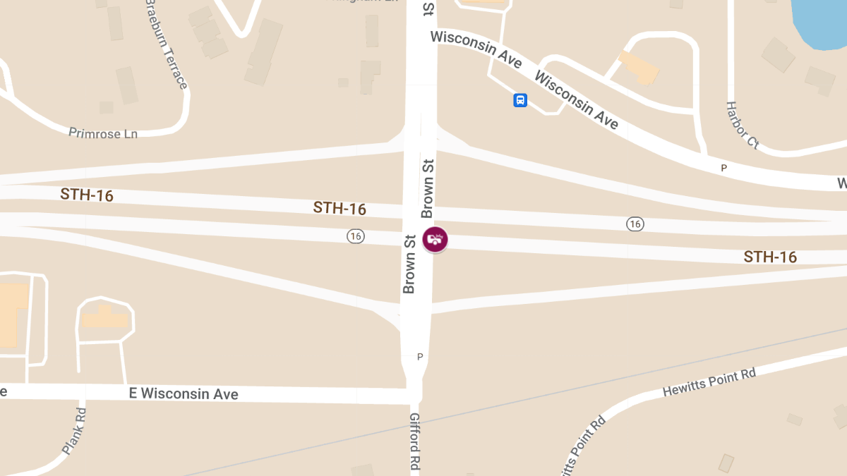 Accident with Injuries on WB Hwy 16 at Brown St