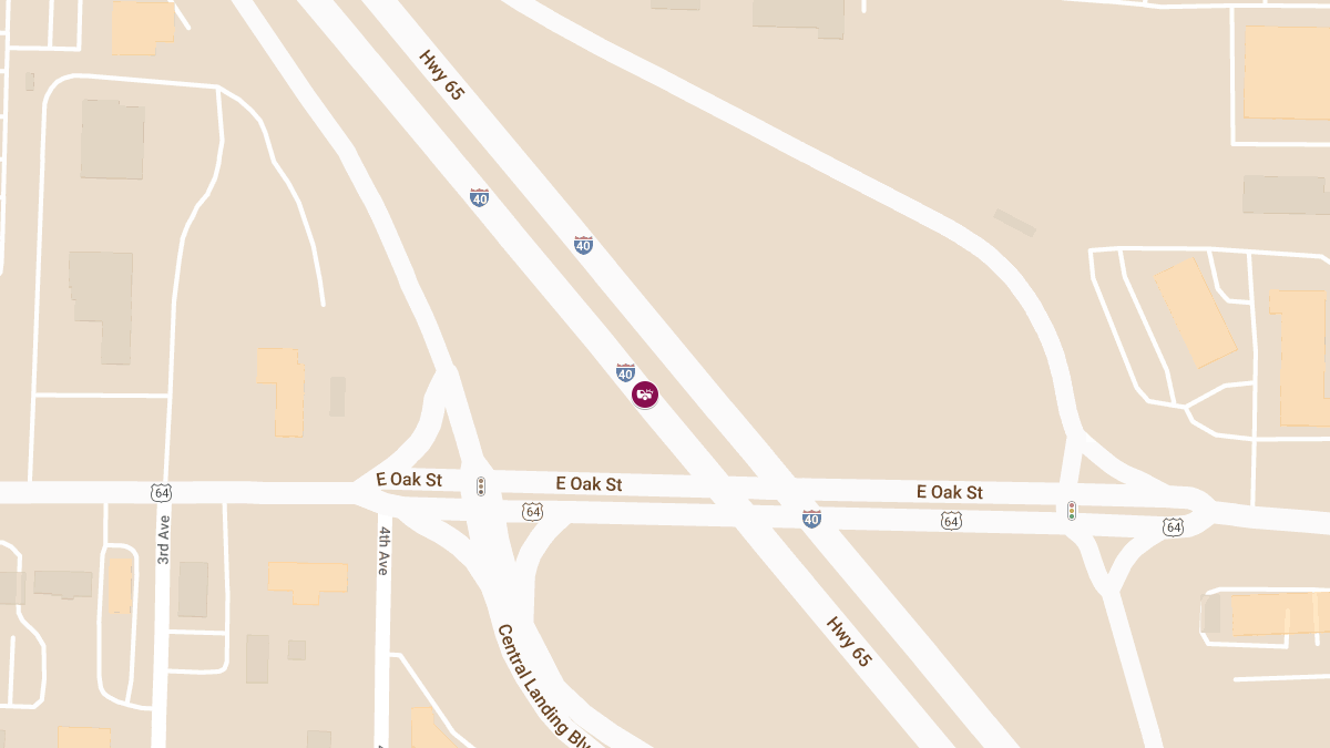 Accident with Injuries on Westbound I-40 Near Mile Marker 132.7