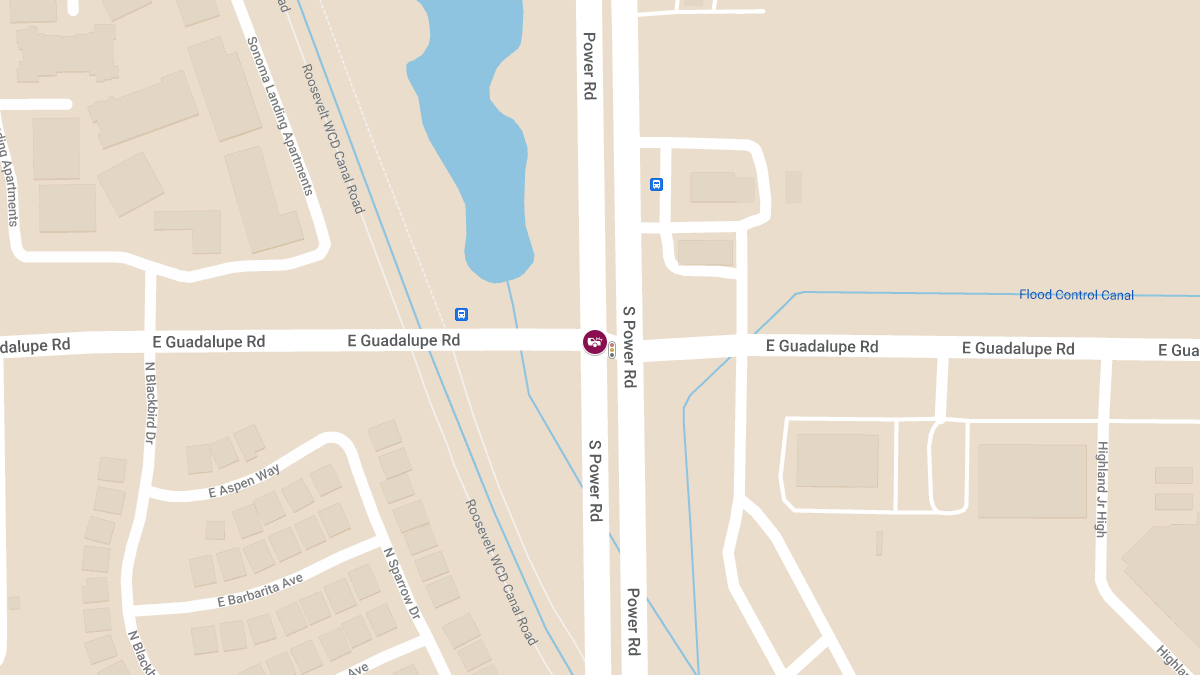 Accident with Injury at S Power Rd & E Guadalupe Rd