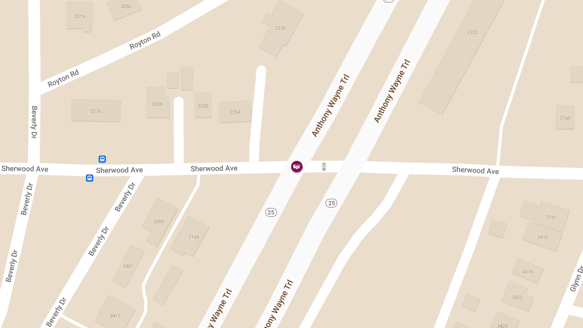 Airbag-Deploying Crash with Injuries at Sherwood Ave & Anthony Wayne Trl