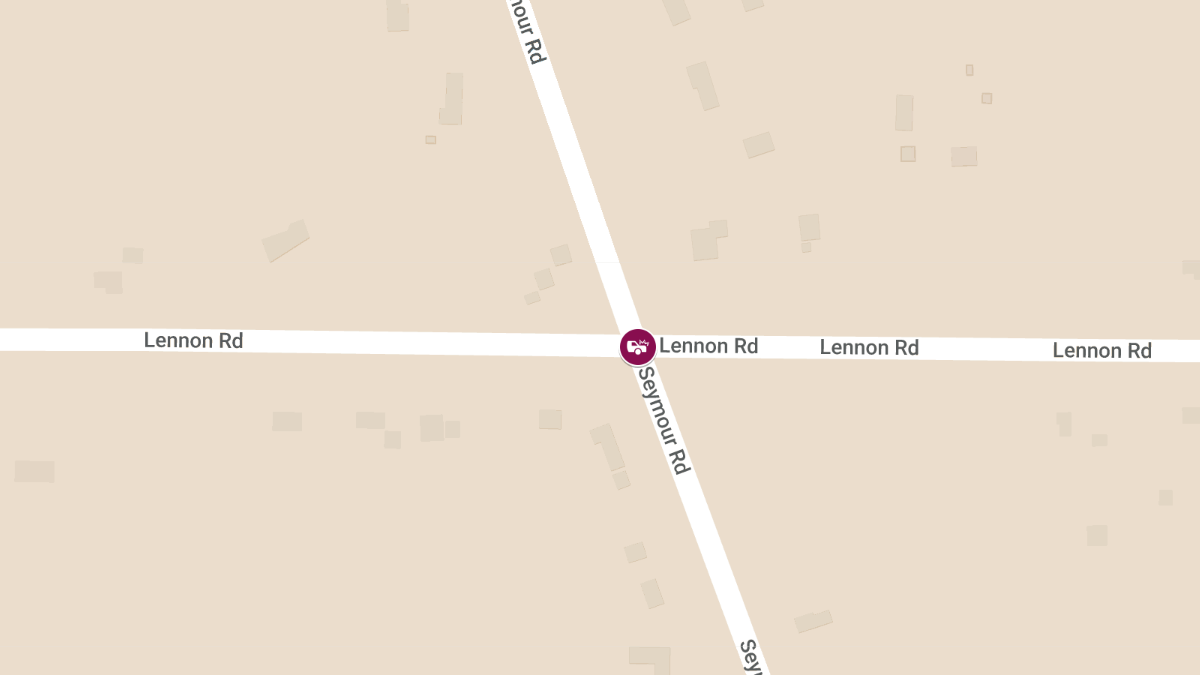 Auto Accident at Seymour Rd & Lennon Rd