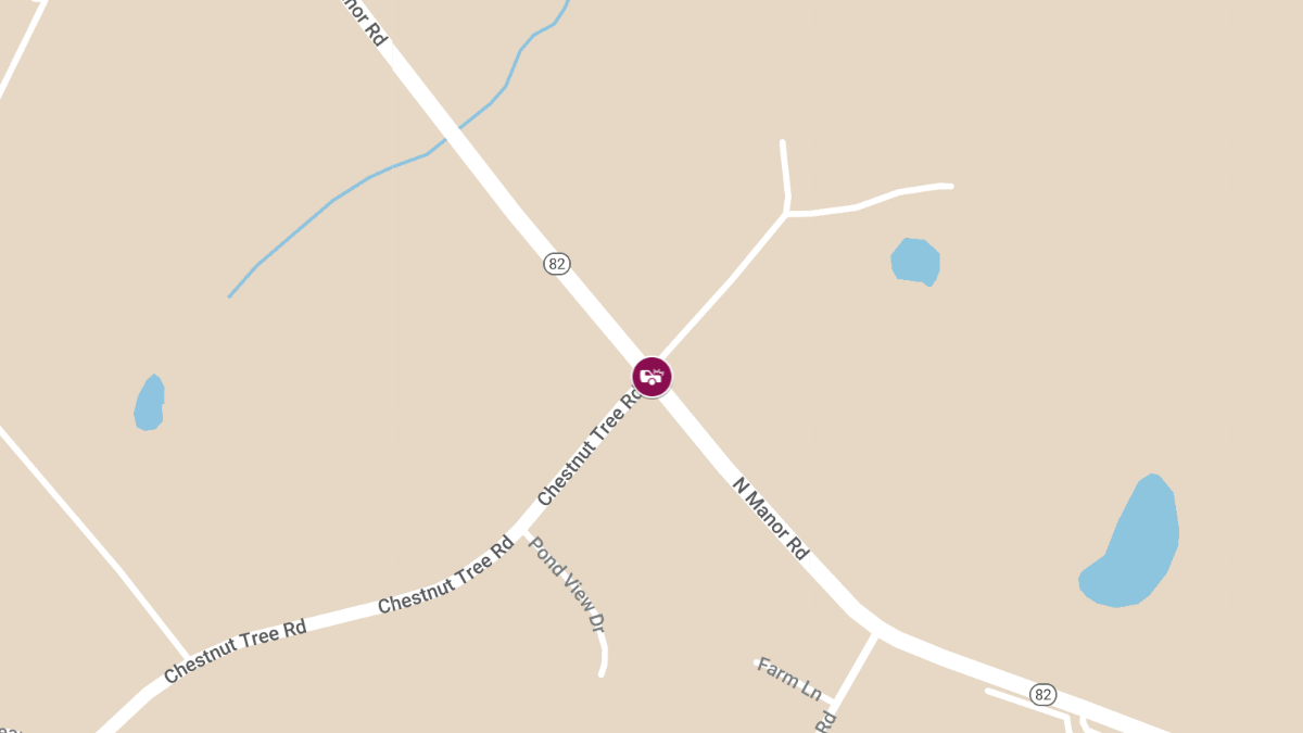 Auto Accident with Injuries at Chestnut Tree Rd & N Manor Rd