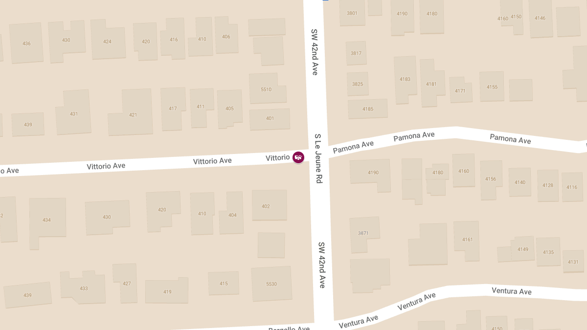 Auto Collision at Vittorio Ave and S Le Jeune Rd