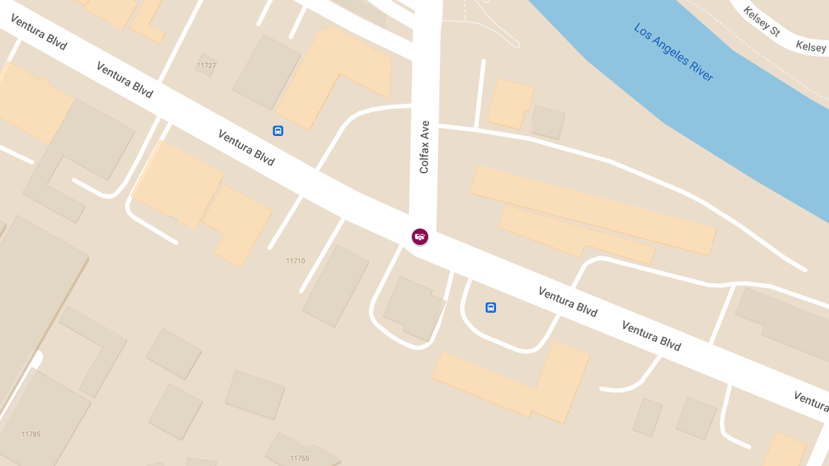 Auto Collision with Injuries at Ventura Blvd and Colfax Ave