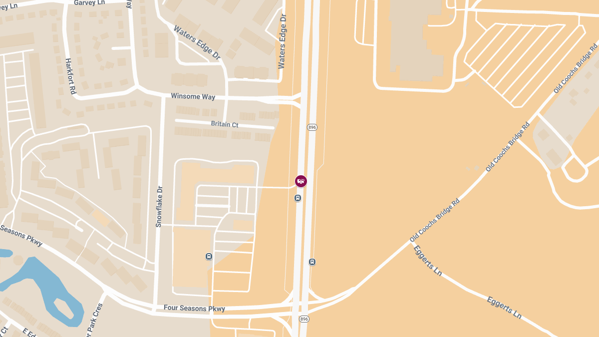 Auto Collision with Injuries on Rte 896 SB at Plaza Dr