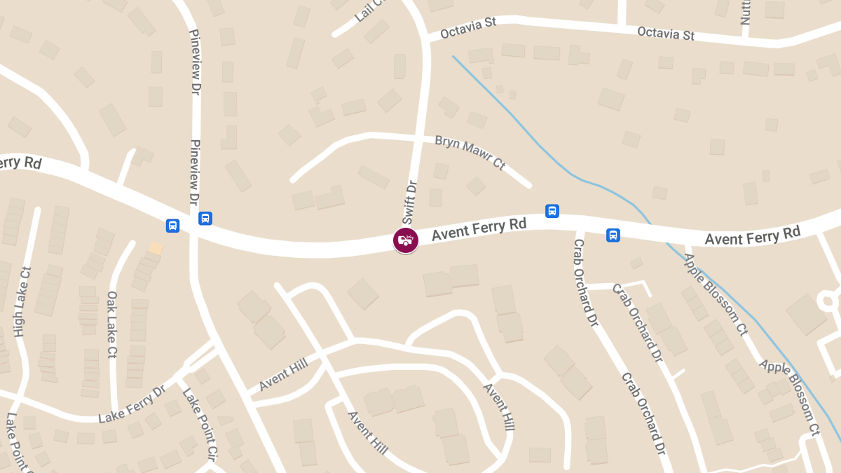 Auto Crash With Injuries at Avent Ferry Rd & Swift Dr