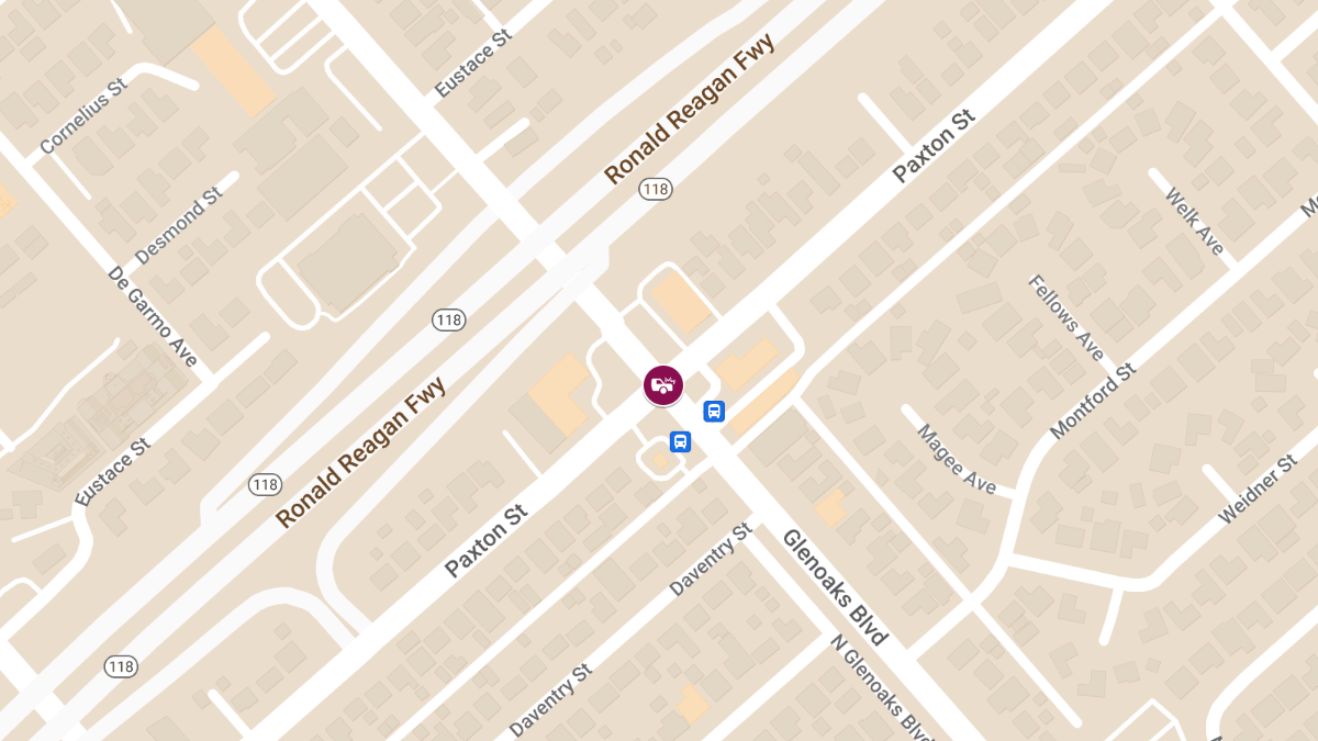 Auto Crash With Injuries at Paxton St & Glenoaks Blvd