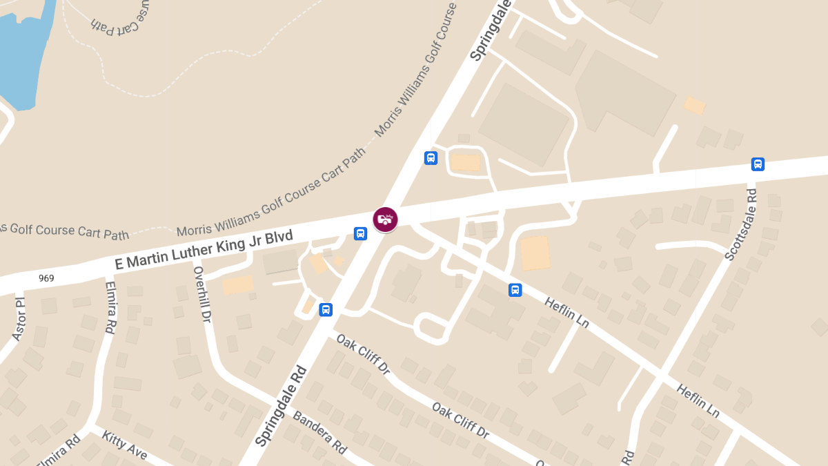 Auto Crash With Injuries at Springdale Rd & E Martin Luther King Jr Blvd