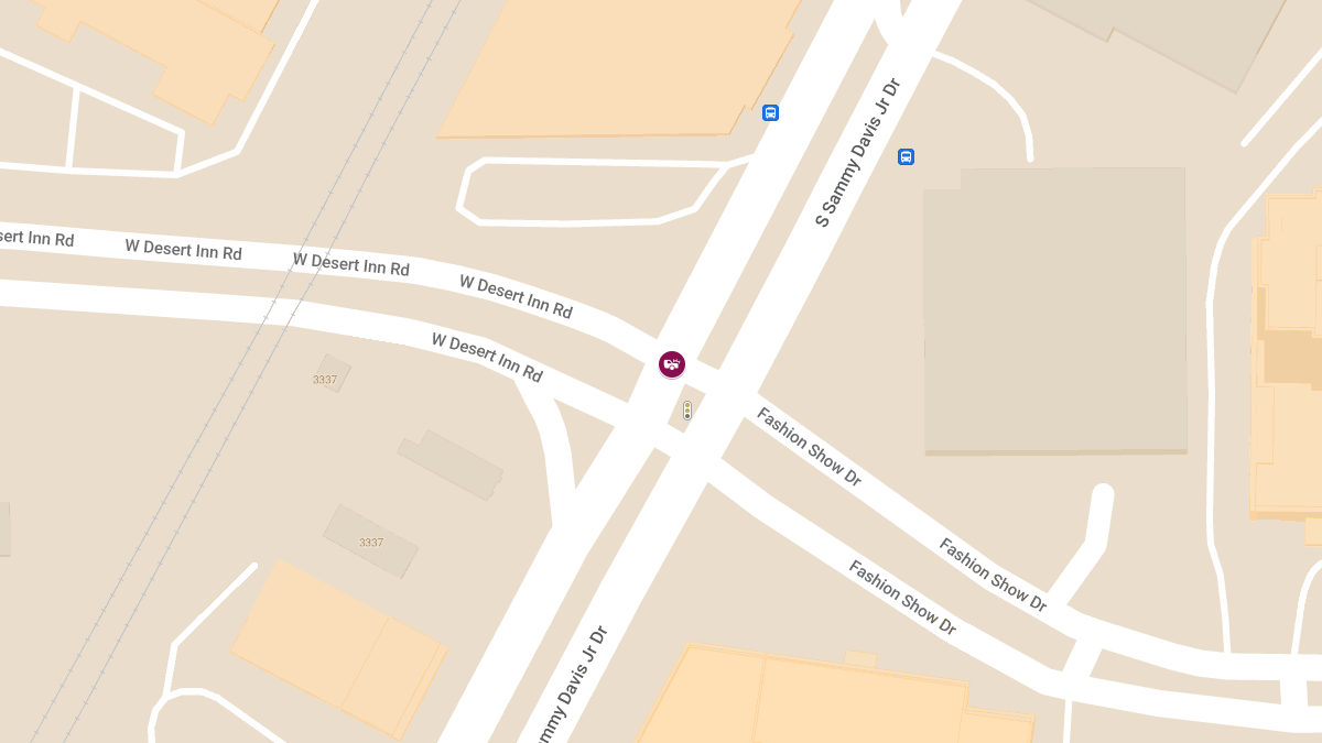 Auto Crash With Injuries at W Desert Inn Rd & Sammy Davis Jr Dr