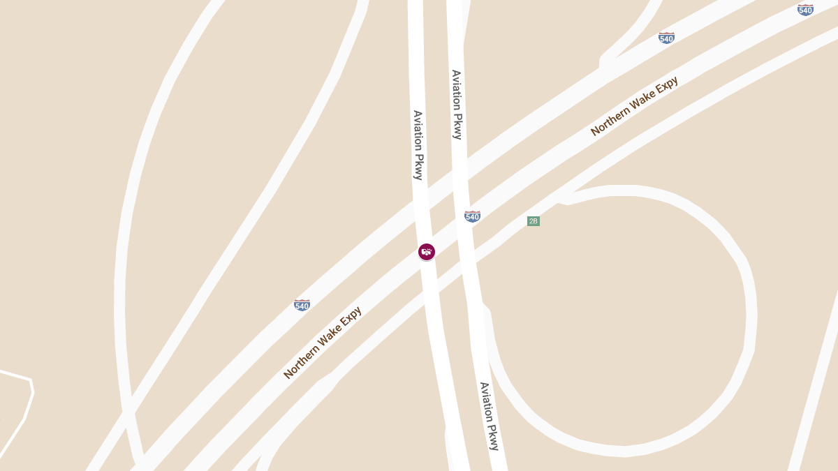 Auto Crash With Injuries on Aviation Pkwy & I-540 Eastbound