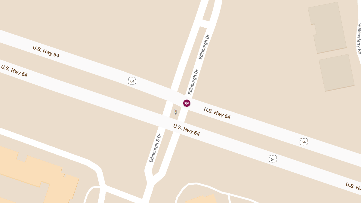 Auto Crash With Injuries on US 64 Hwy W at Edinburgh South Dr