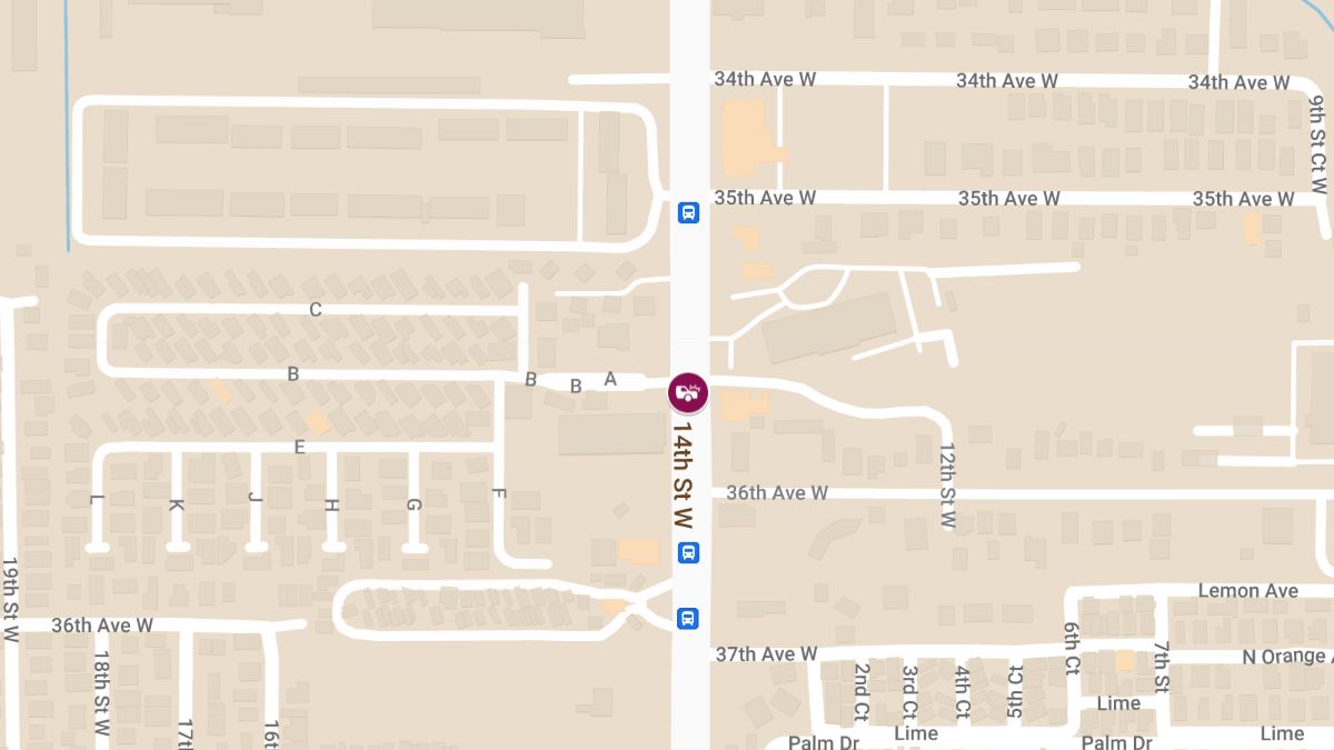Auto Crash at 14th St W & 36th Ave W