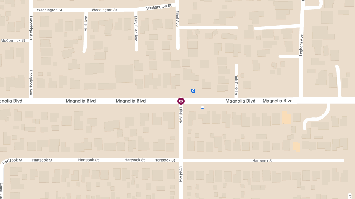 Auto Crash at Magnolia Blvd & Ethel Ave Results in Injuries