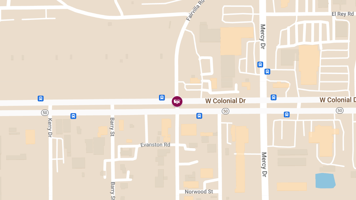 Auto Crash at W Colonial Dr & Fairvilla Rd
