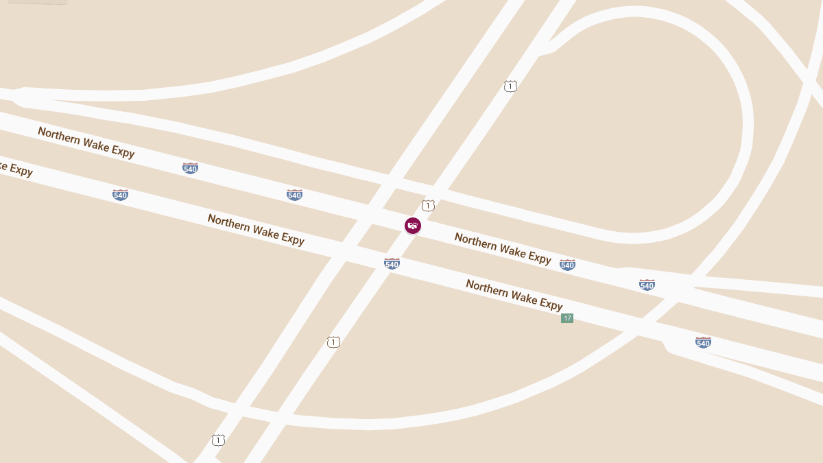 Auto Crash on Ramp from I-540 EB to Capital Blvd NB Causes Injuries