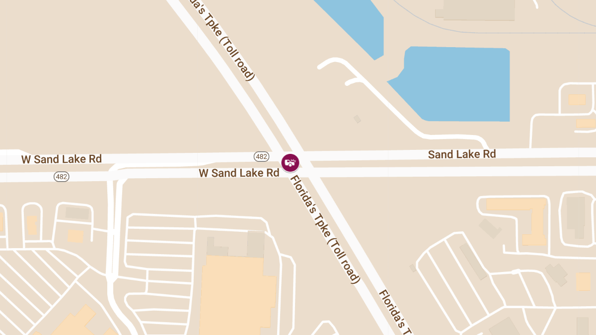 Auto Crash with Injuries Blocks Right Lane on Florida’s Tpke SB