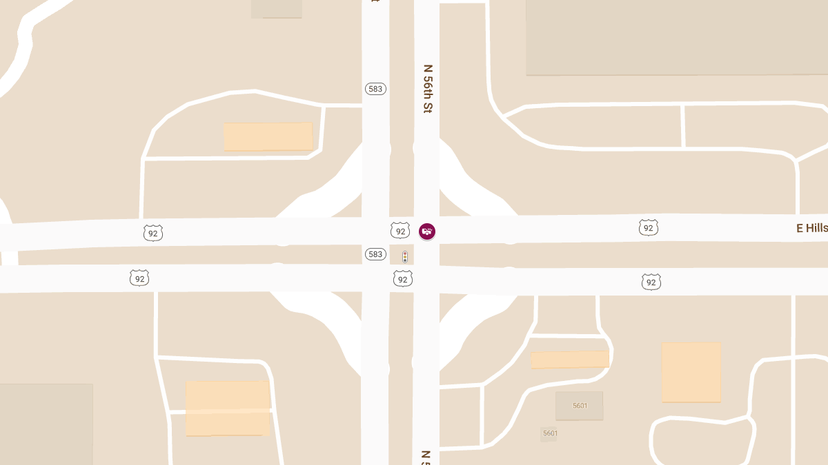 Auto Crash with Injuries Reported at E Hillsborough Ave and N 56th St