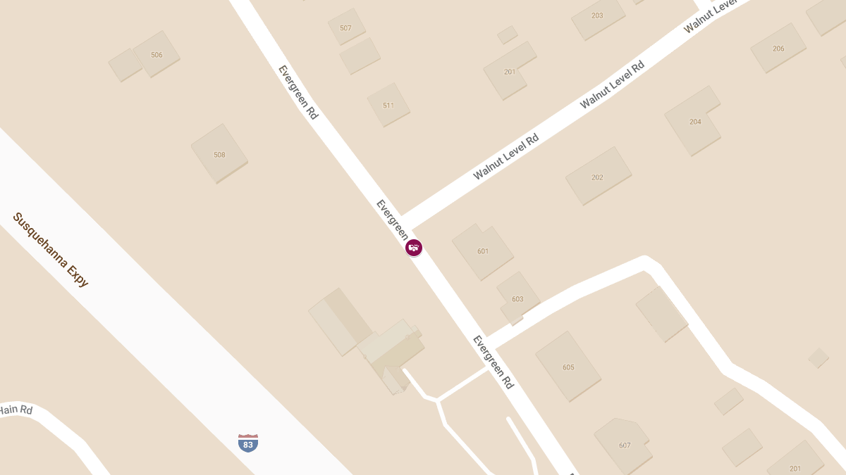 Auto Crash with Injuries at Evergreen Rd and Walnut Level Rd
