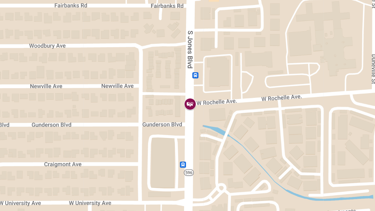 Auto Crash with Injuries at S Jones Blvd & W Rochelle Ave