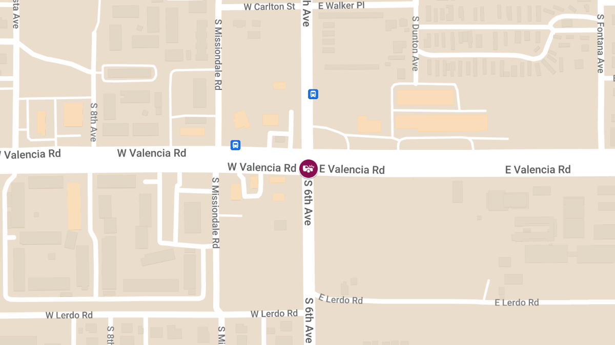 Auto Crash with Injuries at Valencia Rd & 6th Ave