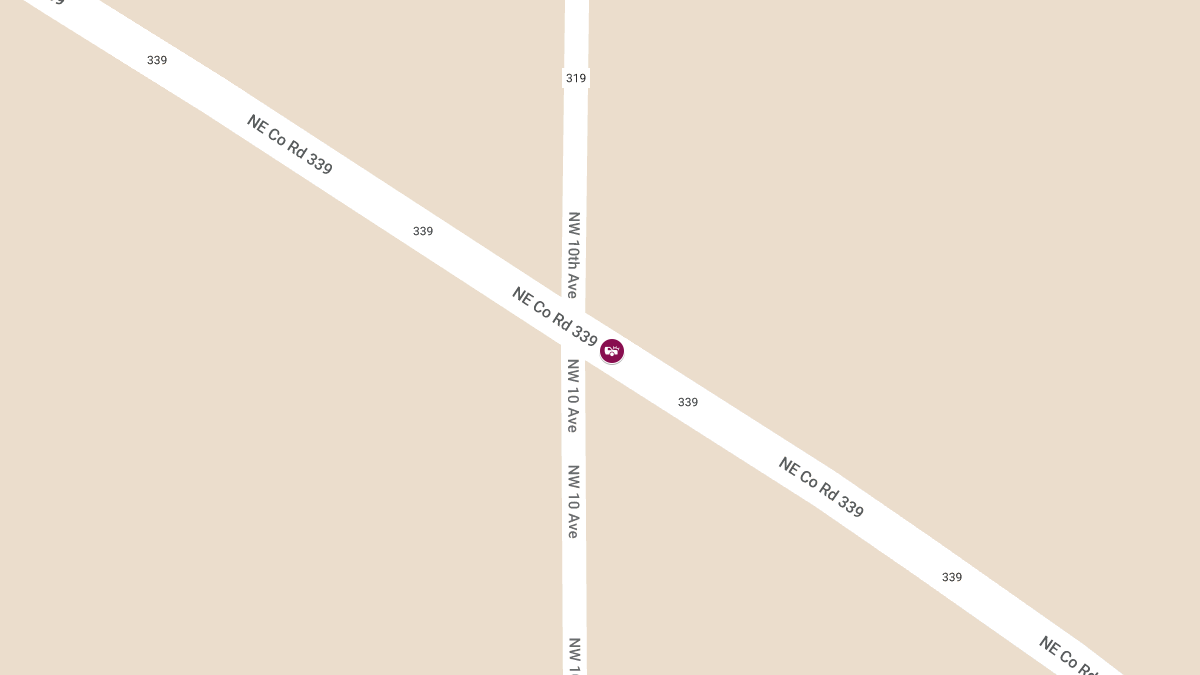 Auto Crash with Injuries on SR-339 at NW 10th Ave