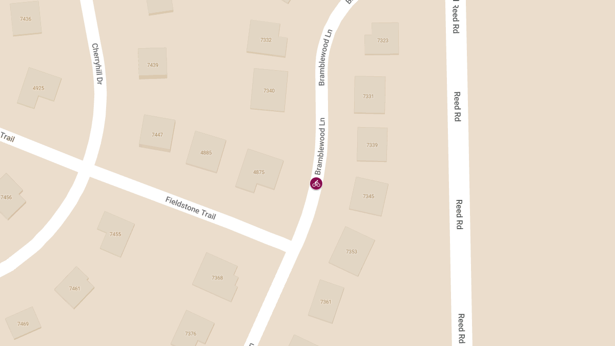 Bicycle Accident with Injuries on Bramble Wood Ln