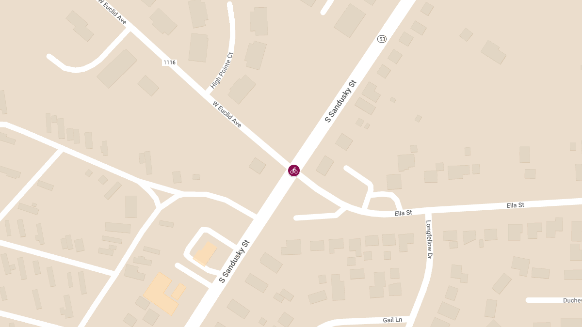 Bicyclist Airlifted to Hospital After Collision at S. Sandusky St & Euclid Ave