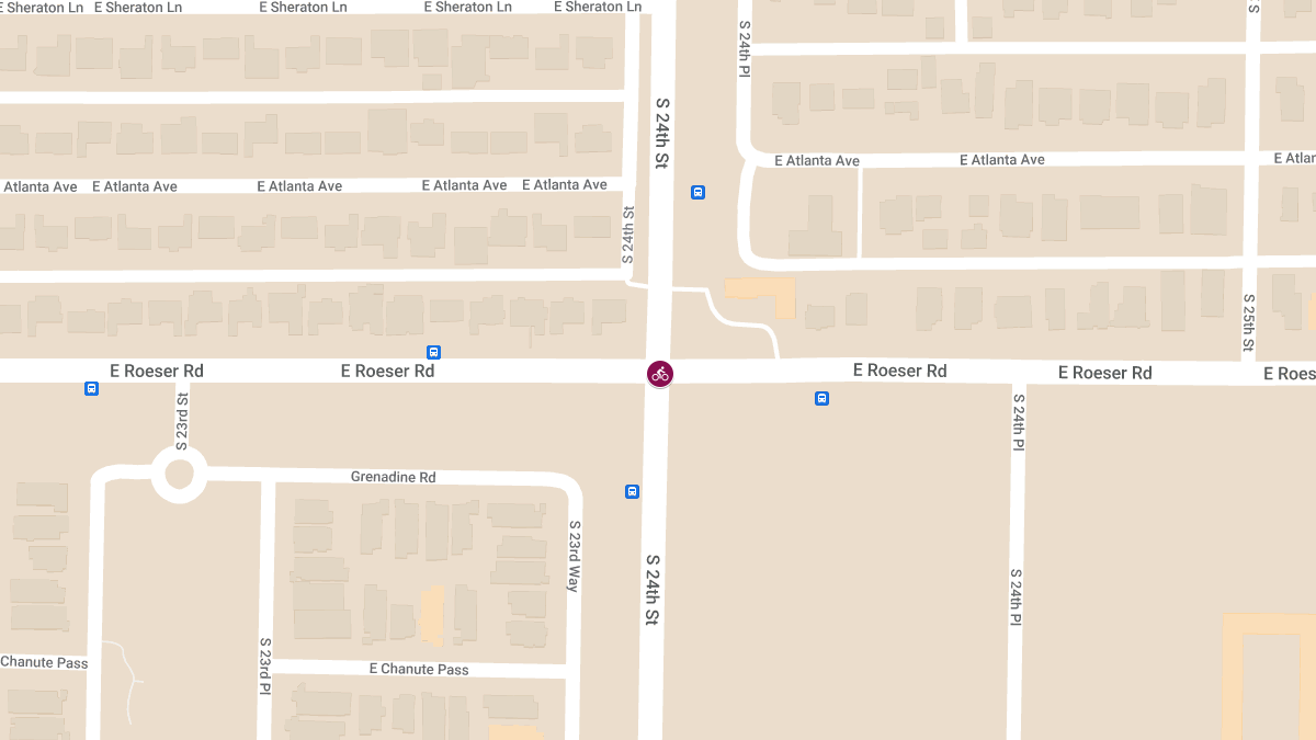 Bicyclist Hospitalized After Crash at 24th St & Roeser Rd