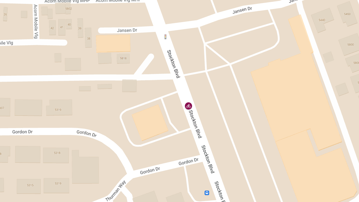 Bicyclist Injured After Being Struck by Car on Stockton Blvd