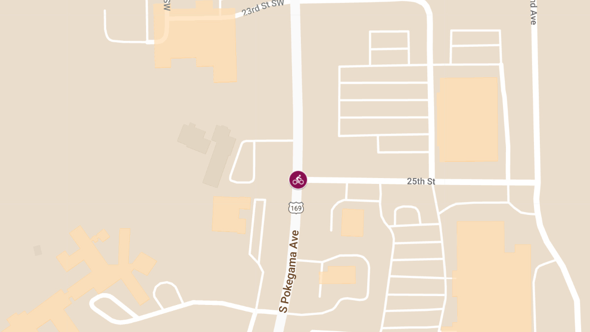 Bicyclist Injured in Collision at Highway 169 & 25th St E