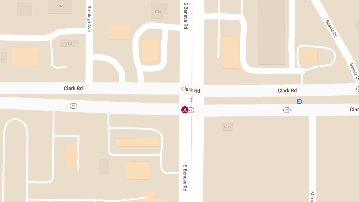 Bicyclist Injured in Crash at Clark Rd & Beneva Rd