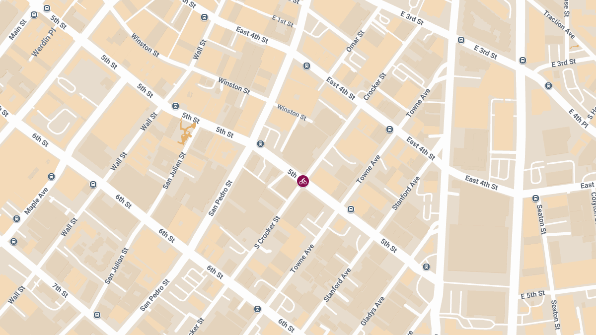 Bicyclist Injured in Crash at E 5th St & Crocker St