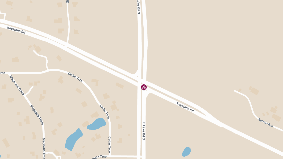 Bicyclist Injured in Crash at East Lake Rd & Keystone Rd