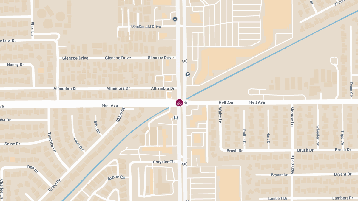 Bicyclist Injured in Crash at SR-39 & Heil Ave