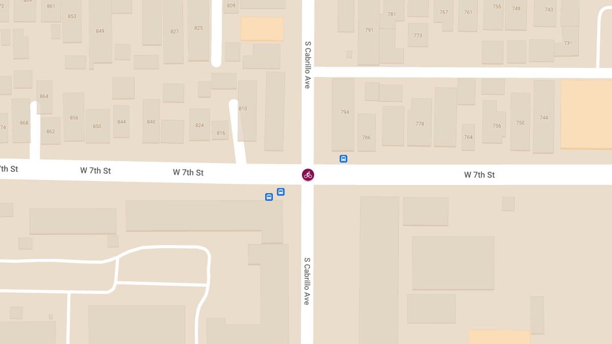 Bicyclist Injured in Crash at W 7th St & S Cabrillo Ave