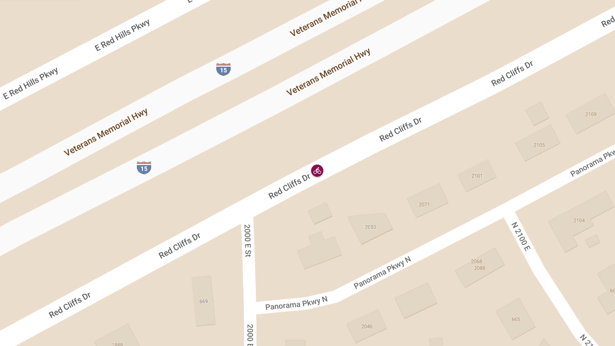 Bicyclist Injured in Vehicle Collision on E Red Cliffs Dr