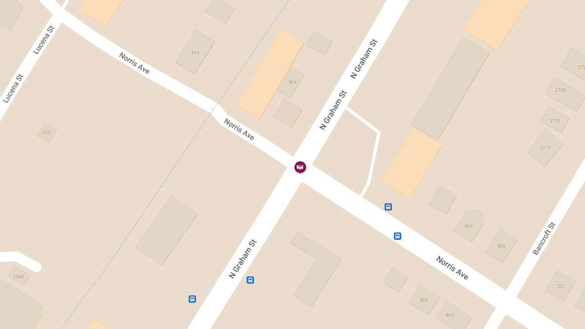 Car Accident With Injuries at Norris Ave & N Graham St