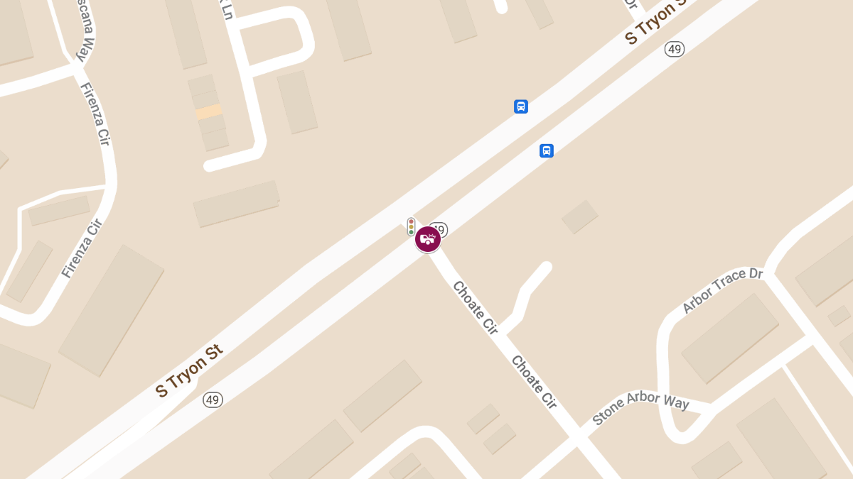 Car Accident at Choate Cr & S Tryon St Causes Injuries