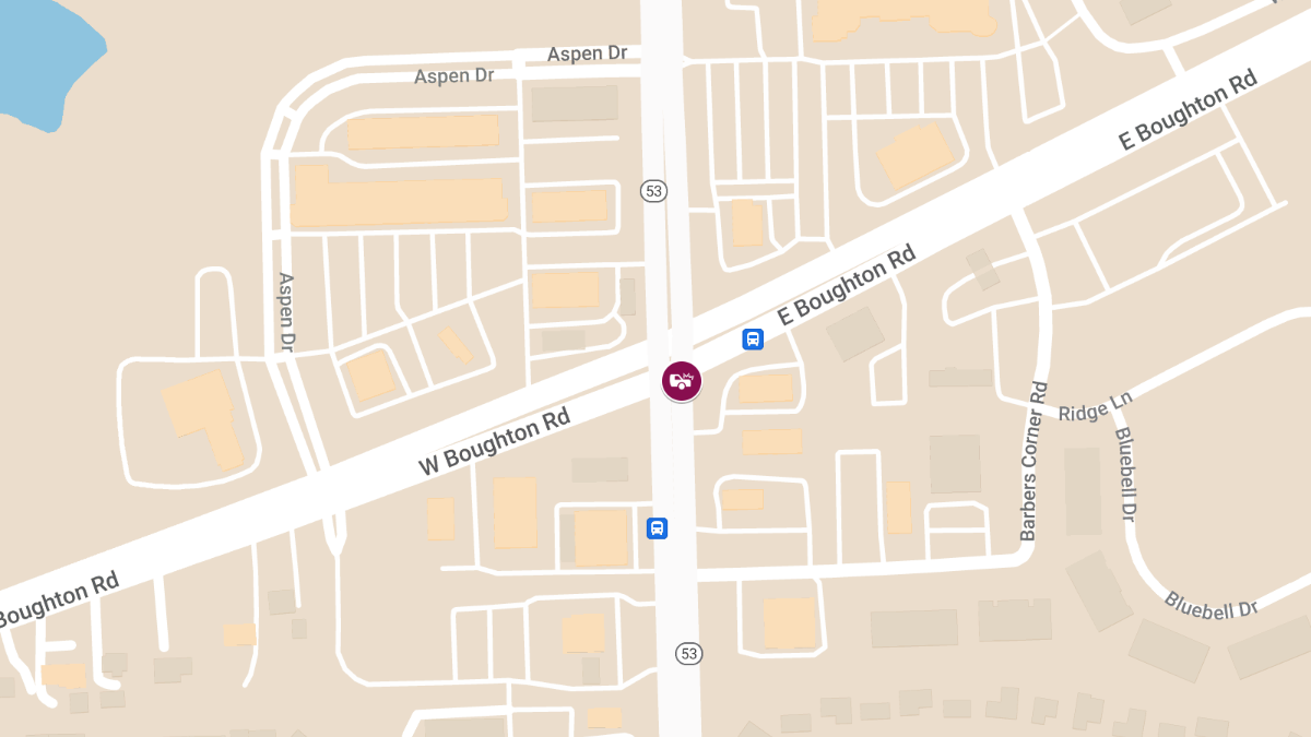 Car Accident  with Injuries at Boughton Rd & Weber Rd