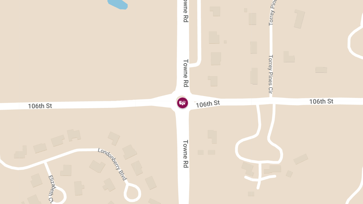 Car Accident with Injuries at W 106th St & Towne Rd