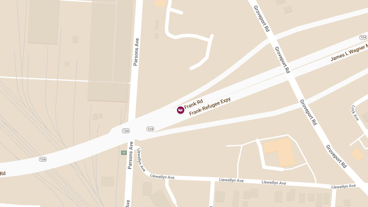 Car Collision With Injuries on Frank Rd