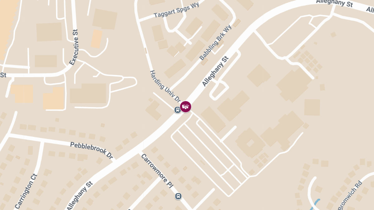 Car Collision with Injuries at Alleghany St & Harding University Dr
